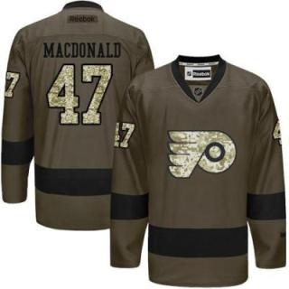 Philadelphia Flyers #47 Andrew MacDonald Green Salute To Service Men's Stitched Reebok NHL Jerseys