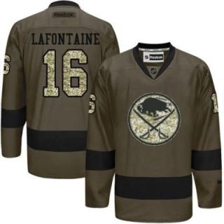Buffalo Sabres #16 Pat Lafontaine Green Salute To Service Men's Stitched Reebok NHL Jerseys