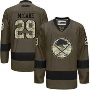 Buffalo Sabres #29 Jake McCabe Green Salute To Service Men's Stitched Reebok NHL Jerseys