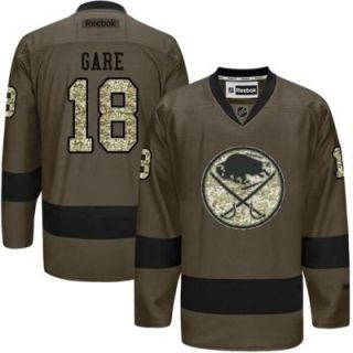 Buffalo Sabres #18 Danny Gare Green Salute To Service Men's Stitched Reebok NHL Jerseys