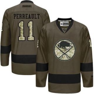 Buffalo Sabres #11 Gilbert Perreault Green Salute To Service Men's Stitched Reebok NHL Jerseys
