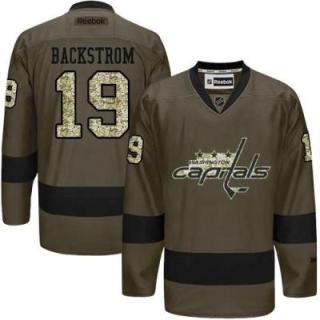 Washington Capitals #19 Nicklas Backstrom Green Salute To Service Men's Stitched Reebok NHL Jerseys