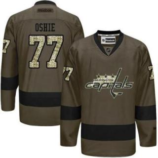 Washington Capitals #77 T.J Oshie Green Salute To Service Men's Stitched Reebok NHL Jerseys