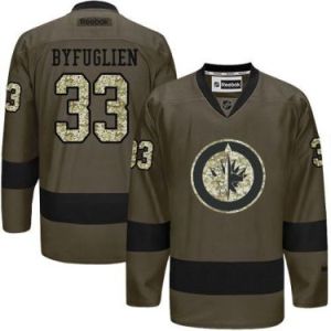 Winnipeg Jets #33 Dustin Byfuglien Green Salute To Service Men's Stitched Reebok NHL Jerseys