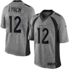 Nike Denver Broncos #12 Paxton Lynch Gray Men's Stitched NFL Limited Gridiron Gray Jersey