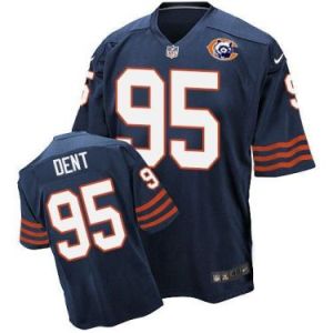 Nike Chicago Bears #95 Richard Dent Navy Blue Throwback Mens Stitched NFL Elite Jersey