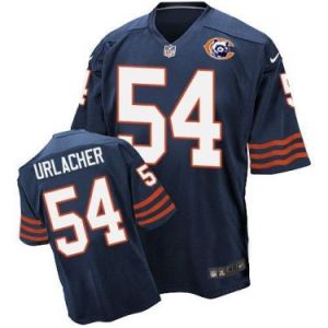 Nike Chicago Bears #54 Brian Urlacher Navy Blue Throwback Mens Stitched NFL Elite Jersey