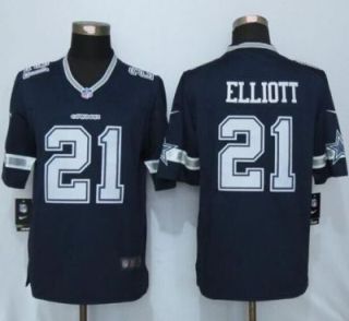 Nike Dallas Cowboys #21 Ezekiel Elliott Navy Blue Color Men's Stitched NFL Limited Jersey