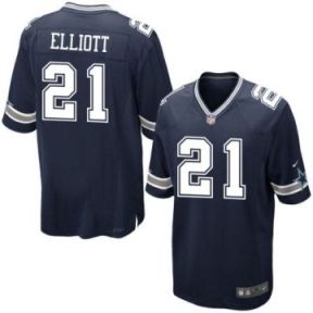 Nike Dallas Cowboys Ezekiel Elliott Navy 2016 NFL Stitched Home Game Jersey
