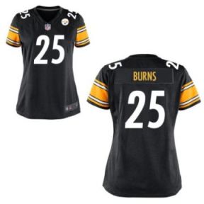 Women's Pittsburgh Steelers #25 Artie Burns Nike Black NFL Game Stitched Jersey