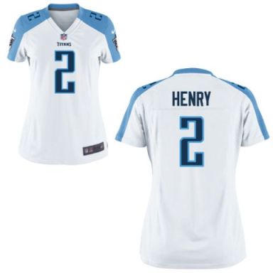 Women's Tennessee Titans #2 Derrick Henry Nike White NFL Game Stitched Jersey