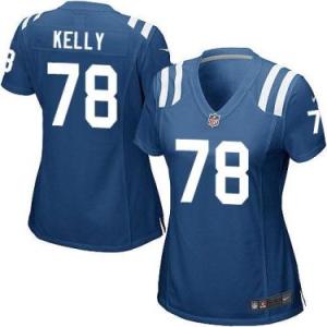 Women's Nike Indianapolis Colts #78 Ryan Kelly Royal Blue Color Stitched NFL Elite Jersey