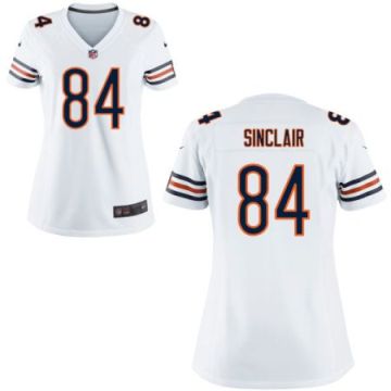 Women's Chicago Bears #84 Gannon SINCLAIR Nike White NFL Game Stitched Jersey