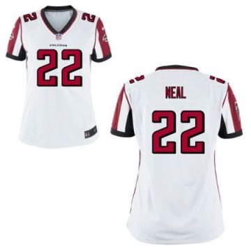 Women's Atlanta Falcons #22 Keanu Neal Nike White Stitched NFL Game Jersey
