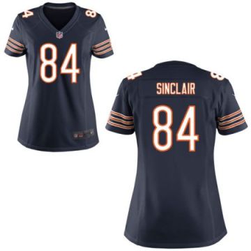 Women's Chicago Bears #84 Gannon SINCLAIR Nike Navy NFL Game Stitched Jersey