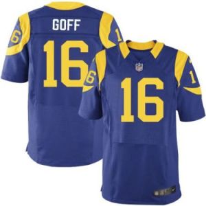 Nike Rams #16 Jared Goff Royal Alternate Men's Stitched NFL Elite Jersey