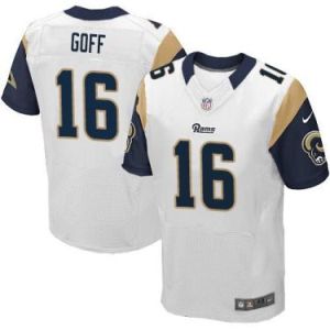Nike Rams #16 Jared Goff NFL Men's White 2016 Stitched Elite Jersey