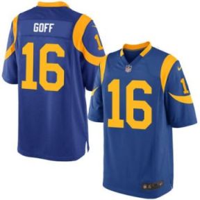 Nike Rams #16 Jared Goff Men's Royal 2016 Draft Pick Stitched Game Jersey