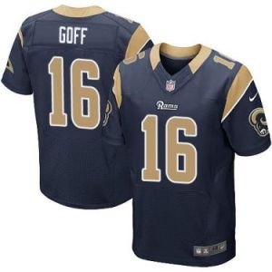 Nike Rams #16 Jared Goff Navy 2016 Men's Stitched NFL Elite Jersey