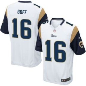 Nike Rams #16 Jared Goff NFL Men's White 2016 Draft Pick Stitched Game Jersey