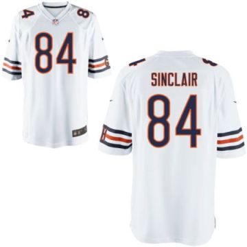 Men's Chicago Bears #84 Gannon SINCLAIR Nike White NFL Elite Stitched Jersey