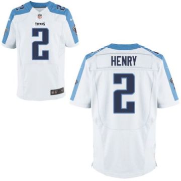 Men's Tennessee Titans #2 Derrick Henry Nike White Elite NFL Stitched Jersey