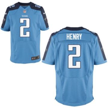 Men's Tennessee Titans #2 Derrick Henry Nike Light Blue NFL Alternate Elite Stitched Jersey
