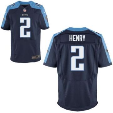 Men's Tennessee Titans #2 Derrick Henry Nike Navy NFL Elite Stitched Jersey