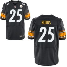Men's Pittsburgh Steelers #25 Artie Burns Nike Black NFL Elite Stitched Jersey