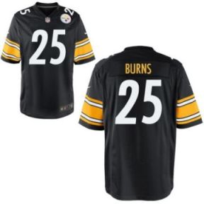 Men's Pittsburgh Steelers #25 Artie Burns Nike Black NFL Game Stitched Jersey
