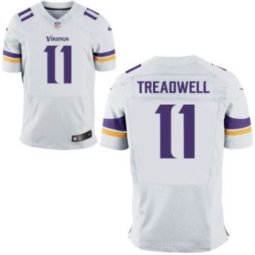 Men's Minnesota Vikings #11 Laquon Treadwell Nike White Elite Stitched NFL Jersey
