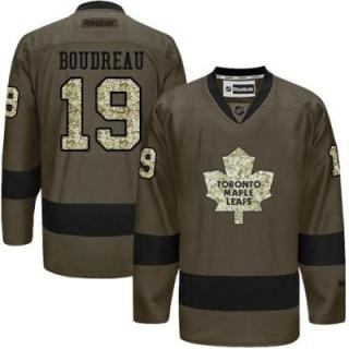 Toronto Maple Leafs #19 Bruce Boudreau Green Salute To Service Men's Stitched Reebok NHL Jerseys