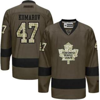Toronto Maple Leafs #47 Leo Komarov Green Salute To Service Men's Stitched Reebok NHL Jerseys