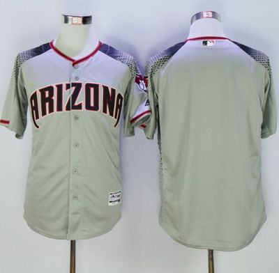 Arizona Diamondbacks Blank Gray Brick New Cool Base Stitched Baseball Jersey