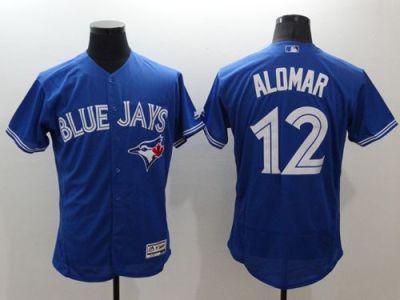 Blue Jays #12 Roberto Alomar Blue Flexbase Authentic Collection Stitched Baseball Jersey Blue Jays #12 Roberto Alomar Blue Flexbase Authentic Collection Stitched Baseball Jersey