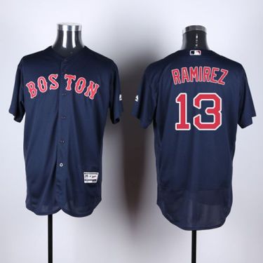 Boston Red Sox #13 Hanley Ramirez Navy Blue Flexbase Authentic Collection Stitched Baseball Jersey Boston Red Sox #13 Hanley Ramirez Navy Blue Flexbase Authentic Collection Stitched Baseball Jersey