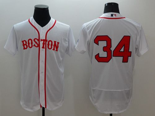 Boston Red Sox #34 David Ortiz White Flexbase Authentic Collection Alternate Home Stitched Baseball Jersey
