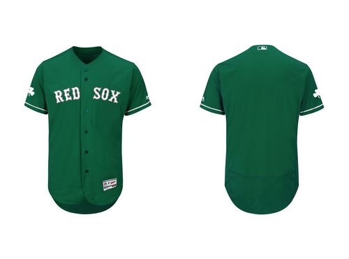 Boston Red Sox Blank Majestic Green Celtic Flexbase Men's Authentic Collection Jersey