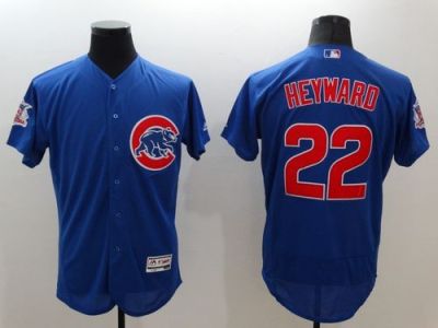 Chicago Cubs #22 Jason Heyward Blue Flex Base Authentic Collection Stitched Baseball Jersey