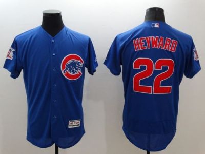 Chicago Cubs #22 Jason Heyward Blue Flex Base Authentic Collection Stitched Baseball Jersey