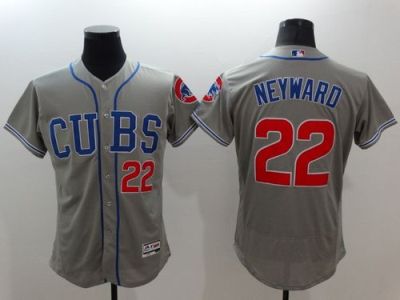 Chicago Cubs #22 Jason Heyward Grey Flex Base Authentic Collection Alternate Road Stitched Baseball Jersey