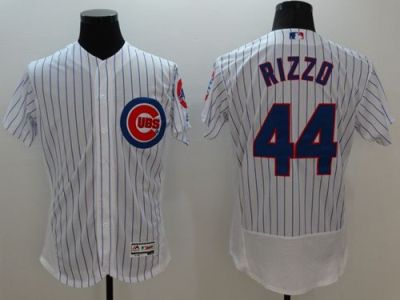Chicago Cubs #44 Anthony Rizzo White Flex Base Authentic Collection Stitched Baseball Jersey