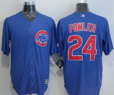 Chicago Cubs #24 Dexter Fowler Blue New Cool Base Stitched Baseball Jersey