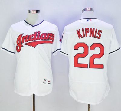 Cleveland Indians #22 Jason Kipnis Flexbase Authentic Collection Mens Stitched Baseball Jersey-White