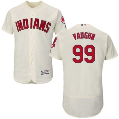 Cleveland Indians #99 Ricky Vaughn Cream Flexbase Authentic Collection Stitched Baseball Jersey
