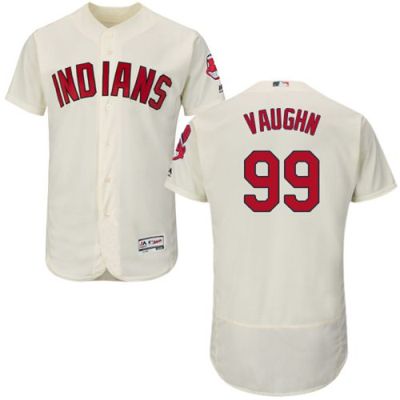Cleveland Indians #99 Ricky Vaughn Cream Flexbase Authentic Collection Stitched Baseball Jersey Cleveland Indians #99 Ricky Vaughn Cream Flexbase Authentic Collection Stitched Baseball Jersey