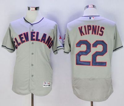 Cleveland Indians #22 Jason Kipnis Grey Flexbase Authentic Collection Mens Stitched Baseball Jersey