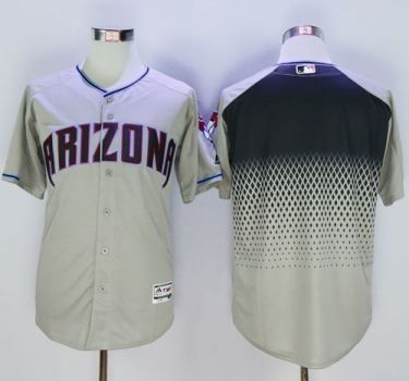 Diamondbacks Blank Gray-Capri New Cool Base Stitched Baseball Jersey