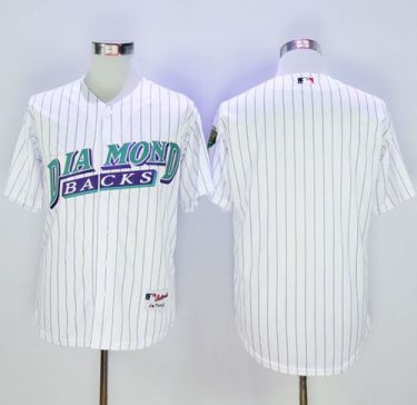 Diamondbacks Blank White 1999 Turn Back The Clock Stitched Baseball Jersey