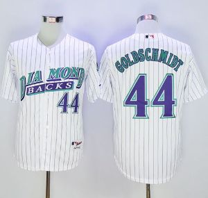Diamondbacks #44 Paul Goldschmidt White 1999 Turn Back The Clock Stitched Baseball Jersey